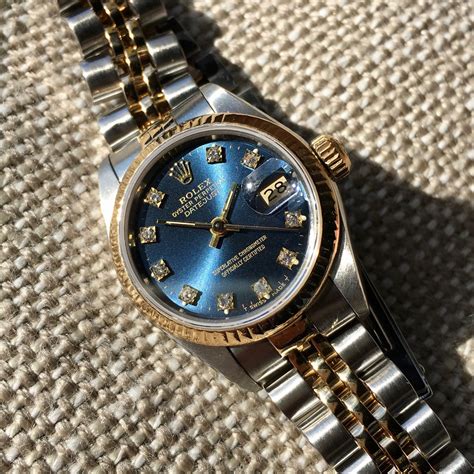 ladies rolex blue face|69173 Rolex ladies datejust.